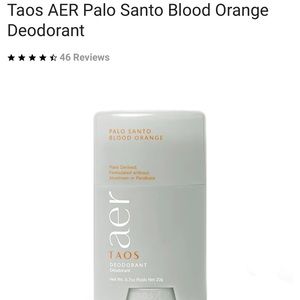 TAOS AER NATURAL DEODORANT